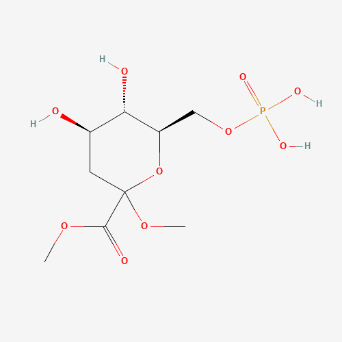 Methyl (Methyl 3-Deoxy-D-arabino-heptulopyranosid)onate-7-phosphate (CAS: 91382-80-8) - Chemical Structure and Molecular Formula 