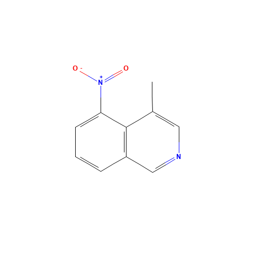 4-Methyl-5-nitroisoquinoline (CAS: 194032-17-2) - Chemical Structure and Molecular Formula 