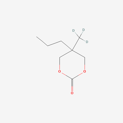 5-Methyl-5-propyl-2-dioxanone-d3 (CAS: 1184973-36-1) - Chemical Structure and Molecular Formula 