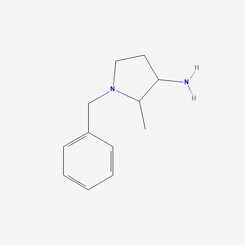2-Methyl-1-(phenylmethyl)-3-pyrrolidinamine (CAS: 70325-82-5) - Chemical Structure and Molecular Formula 