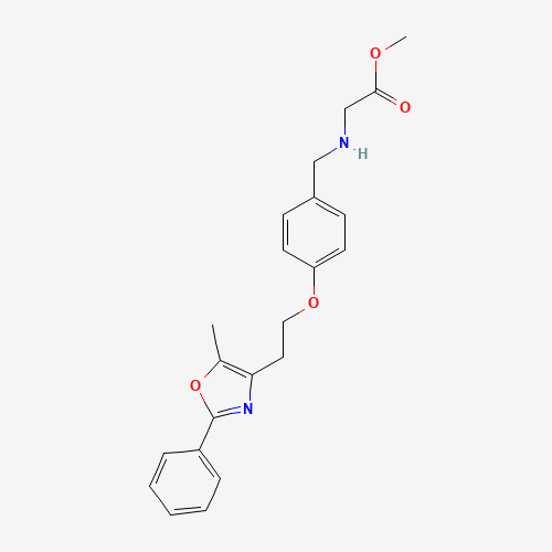 N-[[4-[2-(5-Methyl-2-phenyl-4-oxazolyl)ethoxy]phenyl]methyl]glycine Methyl Ester (CAS: 331746-65-7) - Related Chemical Product
