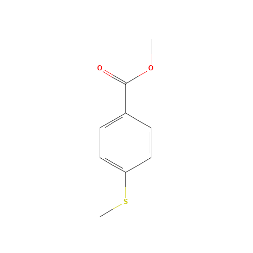 Methyl 4-(Methylthio)benzoate (CAS: 3795-79-7) - Chemical Structure and Molecular Formula 