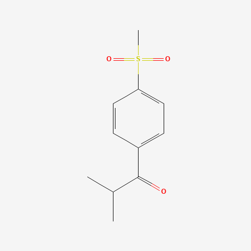 2-Methyl-1-[4-(methylsulfonyl)phenyl]-1-propanone (CAS: 53207-59-3) - Chemical Structure and Molecular Formula 