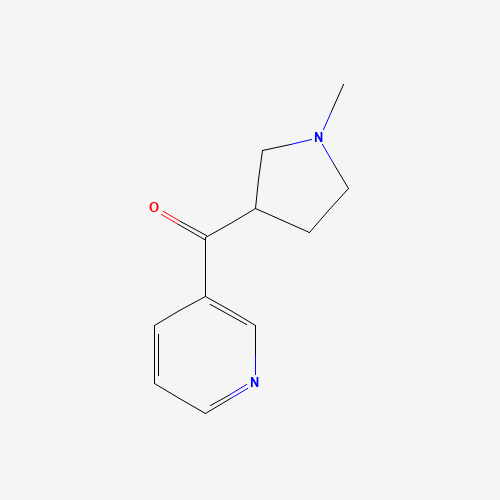 (R,S)-1-Methyl-3-nicotinoylpyrrolidine (CAS: 125630-26-4) - Chemical Structure and Molecular Formula 
