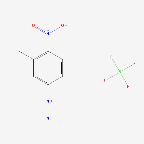 3-Methyl-4-nitrobenzenediazonium Tetrafluoroborate (CAS: 24964-88-3) - Chemical Structure and Molecular Formula 