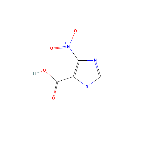 1-Methyl-4-nitro-1H-imidazole-5-carboxylic Acid (CAS: 54828-05-6) - Chemical Structure and Molecular Formula 
