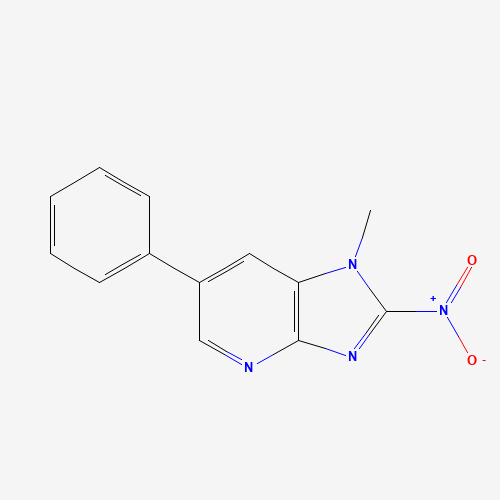 1-Methyl-2-nitro-6-phenylimidazo[4,5-B]pyridine (CAS: 129018-59-3) - Chemical Structure and Molecular Formula 