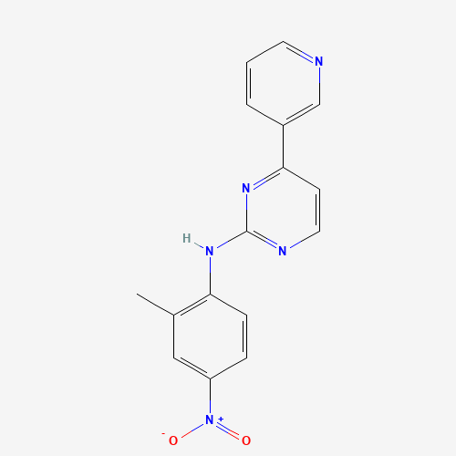 N-(2-Methyl-4-nitrophenyl)-4-(3-pyridinyl)-2-pyrimidinamine (CAS: 796738-71-1) - Chemical Structure and Molecular Formula 