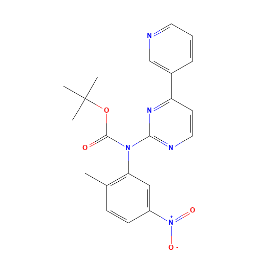 N-(2-Methyl-5-nitrophenyl)-N-[4-pyridin-3-yl-pyrimidin-2-yl]-t-boc (CAS: 1076198-55-4) - Related Chemical Product