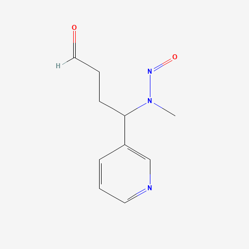 4-(N-Methyl-N-nitrosamino)-4-(3-pyridyl)butanal (CAS: 64091-90-3) - Chemical Structure and Molecular Formula 