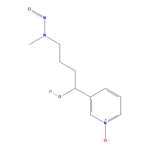 4-(Methylnitrosamino)-1-(3-pyridyl-N-oxide)-1-butanol (CAS: 85352-99-4) - Chemical Structure and Molecular Formula 
