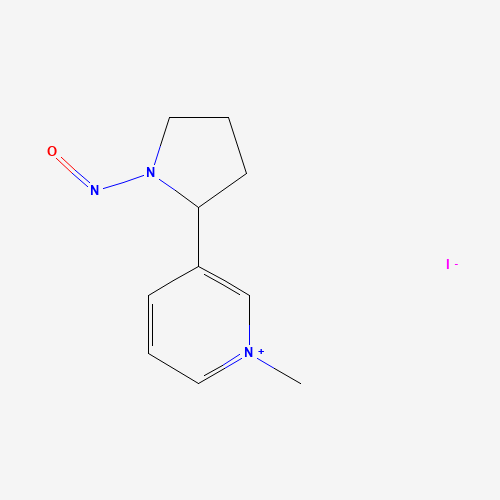 N-Methyl-N'-nitrosonornicotinium Iodide (CAS: 53844-48-7) - Chemical Structure and Molecular Formula 