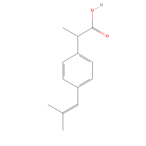 2-[4-(2-Methylpropenyl)phenyl]propionic Acid (CAS: 75625-99-9) - Related Chemical Product