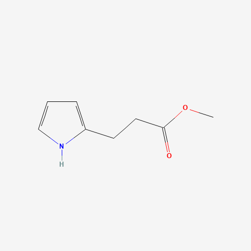 Methyl 3-(2-Pyrrolyl)propanoate (CAS: 69917-80-2) - Chemical Structure and Molecular Formula 