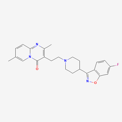 Methyl 5,6,7,8-Tetradehydro Risperidone (CAS: 106266-08-4) - Chemical Structure and Molecular Formula 