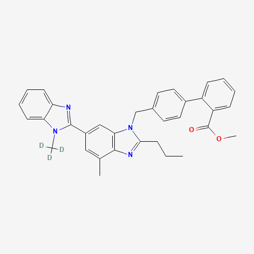 Methyl 4'-[[2-n-Propyl-4-methyl-6-(1-methylbenzimidazol-2-yl)-benzimidazol-1-yl]methyl]biphenyl-2-carboxylate-d3 (CAS: 1189944-53-3) - Related Chemical Product