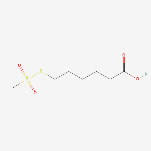 6-[(Methylsulfonyl)thio]hexanoic Acid (CAS: 76078-72-3) - Chemical Structure and Molecular Formula 