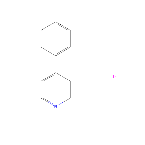 N-Methyl-4-phenylpyridinium Iodide (CAS: 36913-39-0) - Chemical Structure and Molecular Formula 