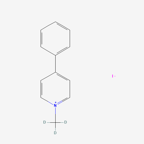 N-(Methyl-d3)-4-phenylpyridinium Iodide (CAS: 207556-07-8) - Chemical Structure and Molecular Formula 