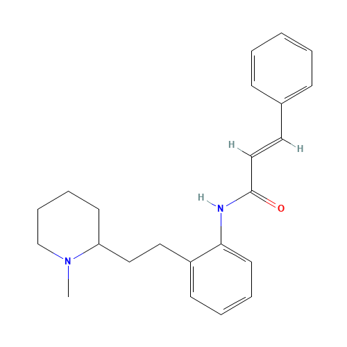 (2E)-N-[2-[2-(1-Methyl-2-piperidinyl)ethyl]phenyl]-3-phenyl-2-propenamide (CAS: 951155-18-3) - Related Chemical Product