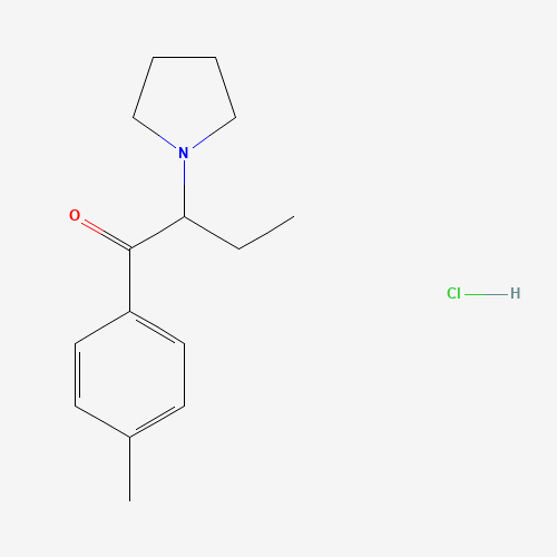 4'-Methyl-a-pyrrolidinobutyrophenone Hydrochloride (CAS: 1214-15-9) - Chemical Structure and Molecular Formula 