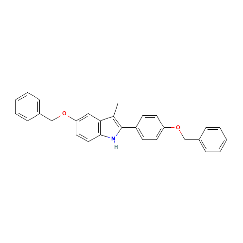 3-Methyl-5-(phenylmethoxy)-2-[4-(phenylmethoxy)phenyl]-1H-indole (CAS: 198479-63-9) - Related Chemical Product