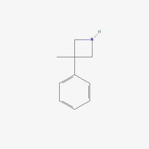 3-Methyl-3-phenylazetidine (CAS: 5961-33-1) - Chemical Structure and Molecular Formula 