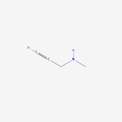 N-Methylpropargylamine (CAS: 35161-71-8) - Chemical Structure and Molecular Formula 