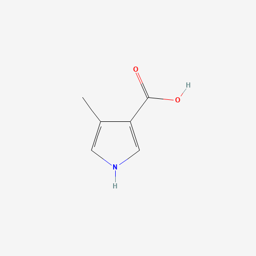 4-Methyl-1H-pyrrole-3-carboxylic acid (CAS: 64276-66-0) - Chemical Structure and Molecular Formula 