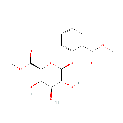 Methyl Salicylate b-D-O-Glucuronide Methyl Ester (CAS: 226932-59-8) - Chemical Structure and Molecular Formula 