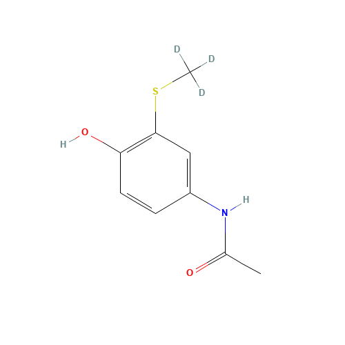 S-Methyl-d3-thioacetaminophen (CAS: 1215669-56-9) - Chemical Structure and Molecular Formula 