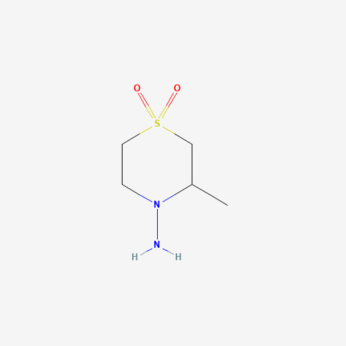 3-Methyl-4-thiomorpholinamine 1,1-Dioxide (CAS: 26494-77-9) - Chemical Structure and Molecular Formula 