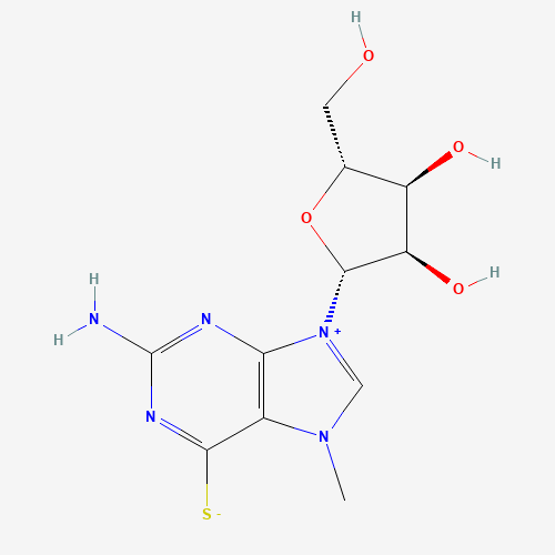 7-Methyl-6-thioguanosine (CAS: 55727-10-1) - Chemical Structure and Molecular Formula 