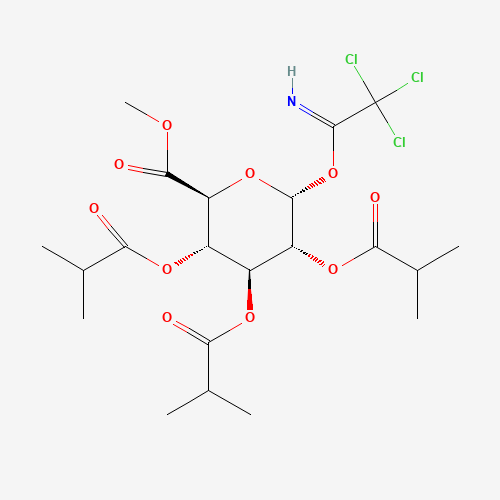Methyl 2,3,4-Tri-O-isobutyryl-1-O-trichloroacetimidoyl-a-D-glucopyranuronate (CAS: 150607-96-8) - Related Chemical Product