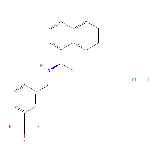 (aR)-a-Methyl-N-[[3-(trifluoromethyl)phenyl]methyl]-1-naphthalenemethanamine Hydrochloride (CAS: 1229225-42-6) - Related Chemical Product