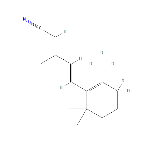 3-Methyl-5-[2,6,6-trimethyl-1-(cyclohexen-d5)-1-yl]-penta-2,4-dienenitrile (CAS: 1185235-72-6) - Related Chemical Product