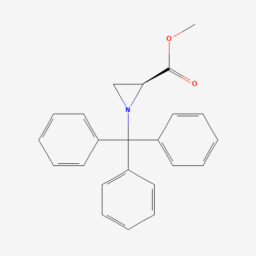 Methyl (S)-N-Tritylaziridine-2-carboxylate (CAS: 75154-68-6) - Chemical Structure and Molecular Formula 