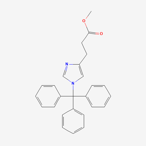 Methyl 3-(1-Tritylimidazol-4-yl) Propionate (CAS: 102676-60-8) - Chemical Structure and Molecular Formula 