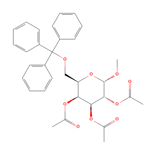 Methyl 6-O-Trityl-2,3,4-tri-O-acetyl-a-D-galactopyranoside (CAS: 38982-56-8) - Related Chemical Product