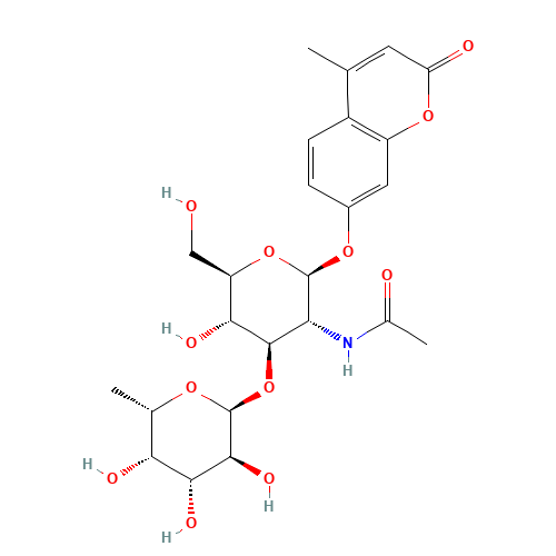 4-Methylumbelliferyl 2-Acetamido-2-deoxy-3-O-(a-L-fucopyranosyl)-b-D-glucopyranoside (CAS: 383160-12-1) - Related Chemical Product