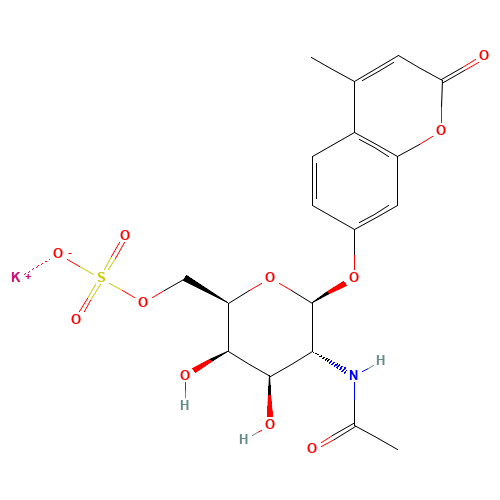 4-Methylumbelliferyl 2-Acetamido-2-deoxy-b-D-galactopyranoside 6-Sulfate Potassium Salt (CAS: 383160-14-3) - Related Chemical Product