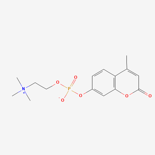 4-Methylumbelliferyl Phosphocholine (CAS: 97055-84-0) - Chemical Structure and Molecular Formula 