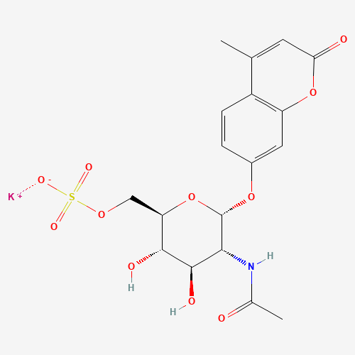 4-Methylumbelliferyl 6-Sulfo-2-acetamido-2-deoxy-a-D-glucopyranoside Potassium Salt (CAS: 210357-37-2) - Related Chemical Product
