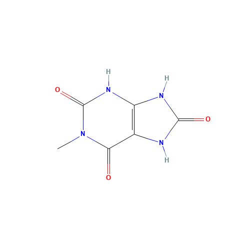 1-Methyluric Acid (CAS: 708-79-2) - Chemical Structure and Molecular Formula 