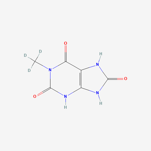 1-Methyluric Acid-d3 (CAS: 1189480-64-5) - Chemical Structure and Molecular Formula 