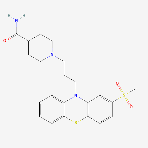 Metopimazine (CAS: 14008-44-7) - Chemical Structure and Molecular Formula 