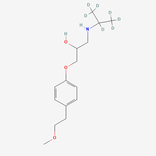 rac Metoprolol-d7 (CAS: 959787-96-3) - Chemical Structure and Molecular Formula 