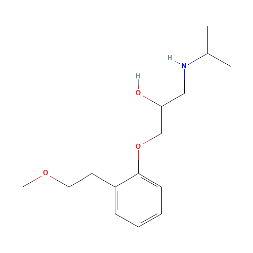 ortho-Metoprolol (CAS: 163685-38-9) - Chemical Structure and Molecular Formula 