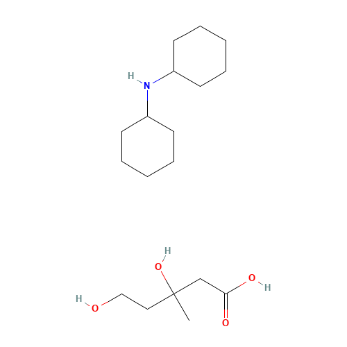 D,L-Mevalonic Acid Dicyclohexylammonium Salt (CAS: 1215802-31-5) - Chemical Structure and Molecular Formula 