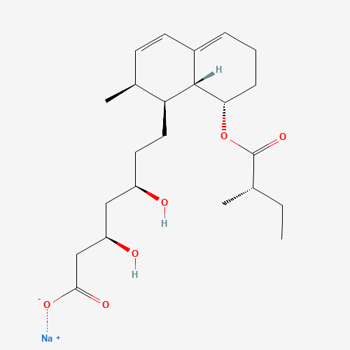 Mevastatin Hydroxy Acid Sodium Salt (CAS: 99782-89-5) - Chemical Structure and Molecular Formula 